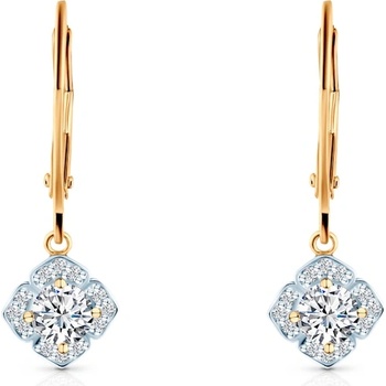 SAVICKI Обеци Savicki: двуцветно злато, лабораторни диаманти