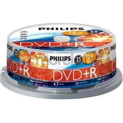 Philips DR4S6B25F/00 празен DVD диск 4, 7 GB (DR4SB25F)