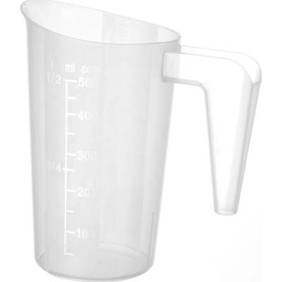 Stohovatelná polypropylenová odměrka, HENDI, 0,5L, ø95x(H)136mm