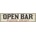 Ceduľa Open Bar - Please Enjoy