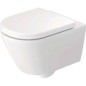Duravit D-Code - Окачена тоалетна чиния със седалка SoftClose, Rimless, бяла 49030900B2 (49030900B2)