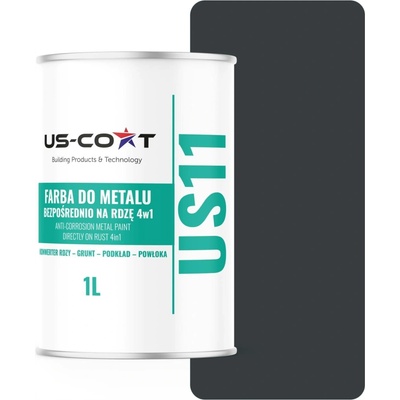 US-Coat antikorozní akrylová Barva na kov 1 l matná