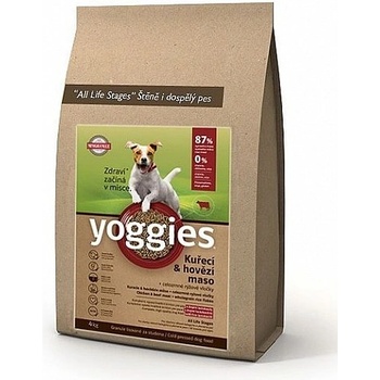 Yoggies minigranule lisované za studena s probiotiky Kuřecí & hovězí maso 2 Kg