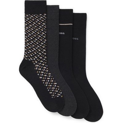 Boss Чорапи Boss 4 Pack Crew Socks Gift Set - Black 002