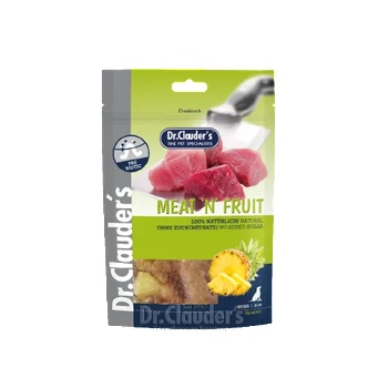 Dr.Clauder's Meat Fruit Snack/pre biotik/ -меки кубчета от пилешко месо и ананас за кучета, 2 броя х 80 гр