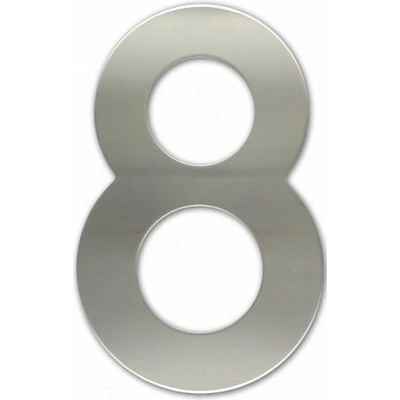 Číslica "8" fasádna 150mm NEREZ S Nerez