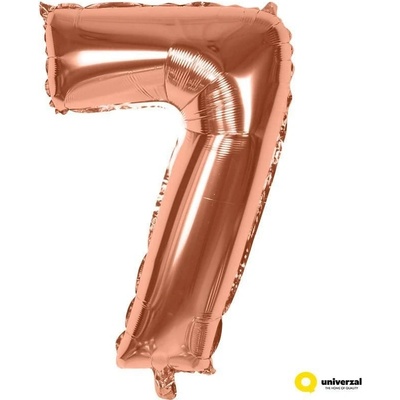 Nafukovací balónek číslice 7 Rose gold 60 cm