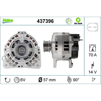 Alternátor VALEO 437396