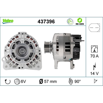 Alternátor VALEO 437396