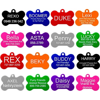 Bone Dog Tags - Známka pre psa Small 32x21mm