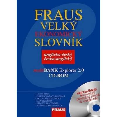 Komplet 2ks Velký ekonomický slovník anglickočeský českoanglický + CD ROM