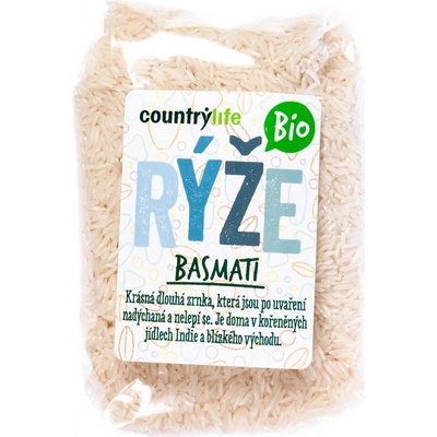 Country Life Rýže basmati bílá 0,5 kg – Sleviste.cz