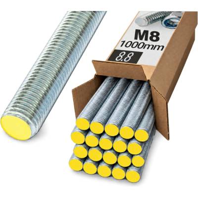 Oramat M8x1000mm (20ks) - 8.8 DIN 975 ZN - Závitová tyč