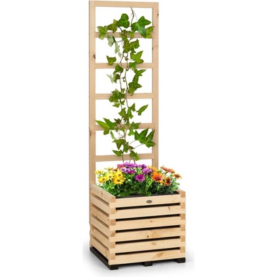 Blumfeldt Modu Grow 50 súprava vyvýšeného záhona a mriežky 50 x 151 x 45 cm borovicové drevo bublinková fólia