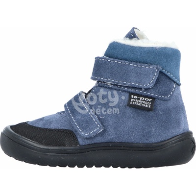 Jonap zimní kožené boty s membránou Jerry modrá merino