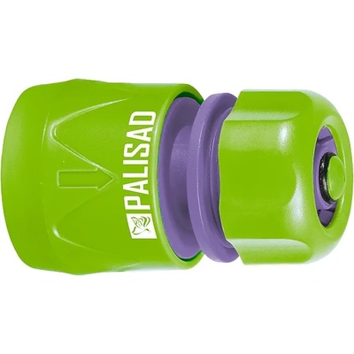 PALISAD Съединител за маркуч 1 2, аквастоп, пластмасов