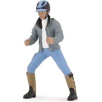 Image 1 of Papo - Фигурка за колекциониране и игра - Жокей със сини панталони (52008)