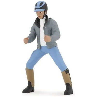 Papo - Фигурка за колекциониране и игра - Жокей със сини панталони (52008)