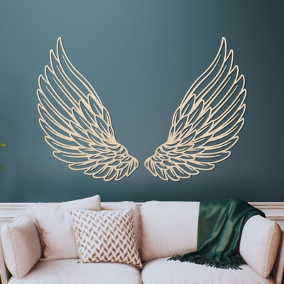 Výjimečná dřevěná dekorace na zeď andělská křídla | ANGELIC 4496 PR0501