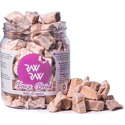 Rebel Dog s.r.o. Raw Raw pochoutka mrazem sušené Králičí maso 70 g