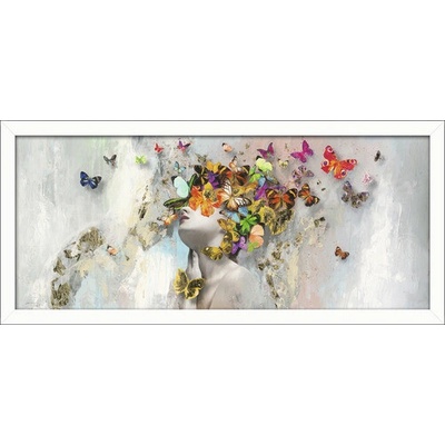 Obraz v rámu Butterflies 60x130 cm