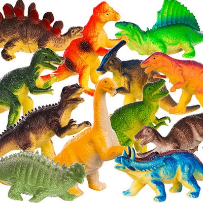Kruzzel 23434 Dinosaury sada figúrok 12 ks