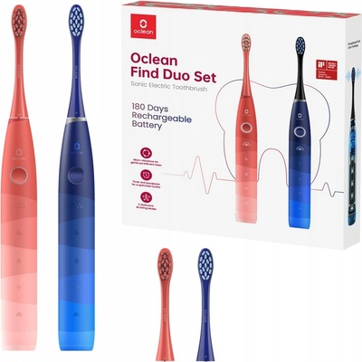 Oclean Find Duo Set Red & Blue