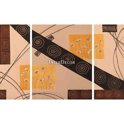 Hnědý abstrakt 1 deska 20x50-40x50-20x50