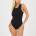 Brave Soul Дамска фланелка Brave Soul Womens Soft Jersey Racer Back Bodysuit - Black