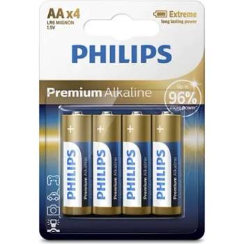 Philips LR6M4B/10 ELEM PREMIUM ALKALI AA 4-BLISTER (LR6M4B/10)