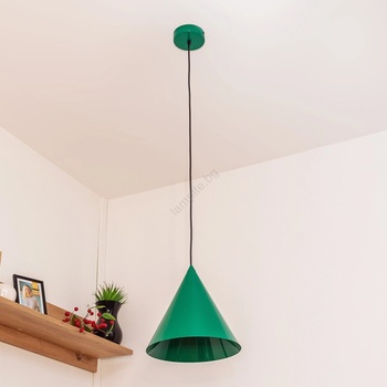 Helam Пендел на кабел ETNA II 1xE27/15W/230V, диаметър 25 см, зелен (HE1713)