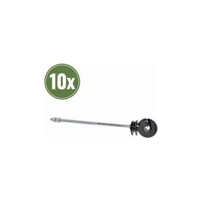 Izolátor předsazený s podpěrou, délka 20 cm, závit M6 - 10 ks