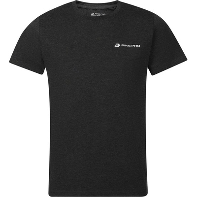 ALPINE PRO Мъжка памучна тениска с fine cotton ALPINE PRO FRAB black ALPINE PRO | Cheren | МЪЖЕ | S