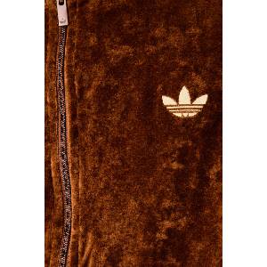 Adidas суичър с цип мъжки от кадифе Firebird Velour (KS7459)