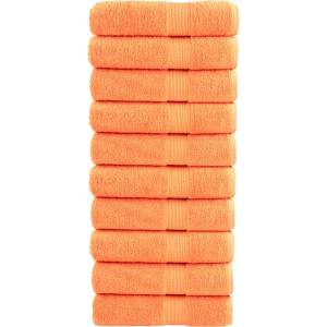 vidaXL Премиум кърпи за баня SOLUND 10 бр оранжев 70x140 см 600 gsm (137382)