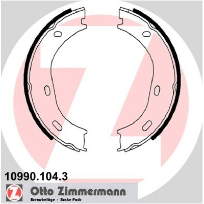 Sada brzdových čelistí parkovací brzdy ZIMMERMANN 10990.104.3 (109901043)