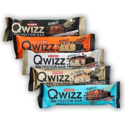 Nutrend QWIZZ protein bar 6 x 60 g