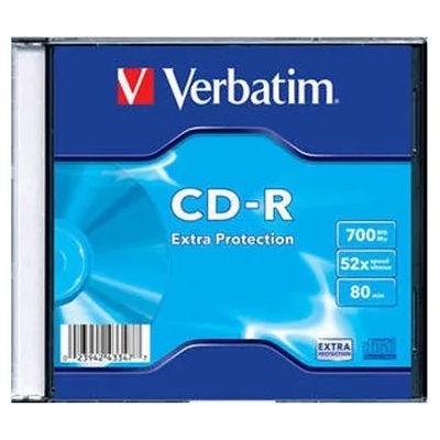 Verbatim CD-R записваеми CD 700MB тънък корпус 43347/408A1 (43347/408A1)