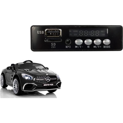 Lean Cars Hudobný panel pre elektrické autíčko s batériou policajné SL65 XMX602