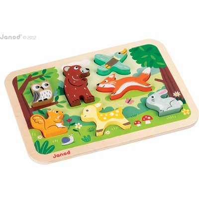 Janod Puzzle Zvířátka v lese
