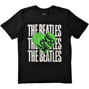 The Beatles Love Me Do Graffiti Heart Black XL Риза (BEATTEE532MB04)