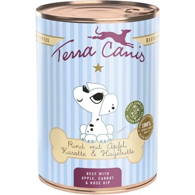 Terra Canis Puppy Говеждо с ябълка, моркови и шипки 400 г