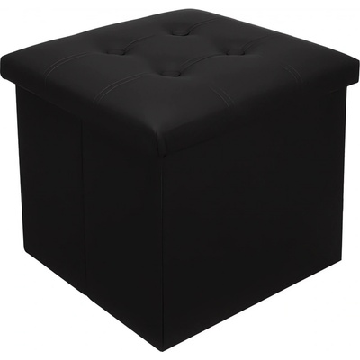 Ruhhy 25779 Taburet s úložným prostorem 38 x 38 cm černý – Zboží Dáma