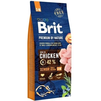 Brit Premium by Nature Senior S/M - За възрастни кучета от дребни и средни породи