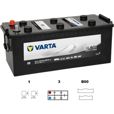 Varta Promotive Black 12V 120Ah 680A 620 045 068
