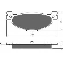 GOLDFREN Brzdové obloženie GOLDFREN 268 S33 STREET Zadná