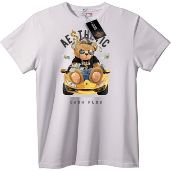 NOONEBRAND Тениска с Богат Мечок - S, White
