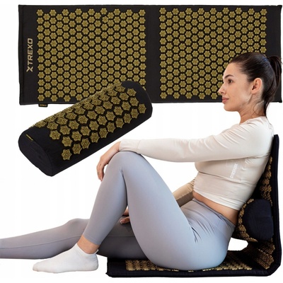 TREXO Akupresurní podložka velká s polštářkem TXO-B4Z005-BK black