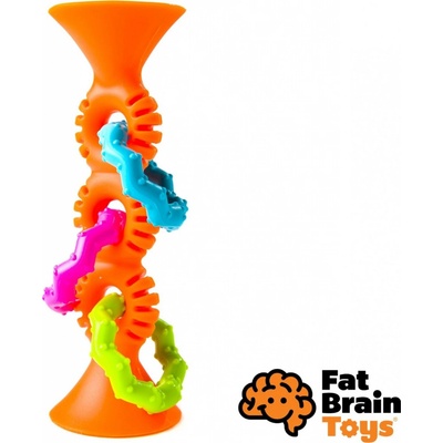 FAT BRAIN chrastítko pipSquiz Loops oranžové