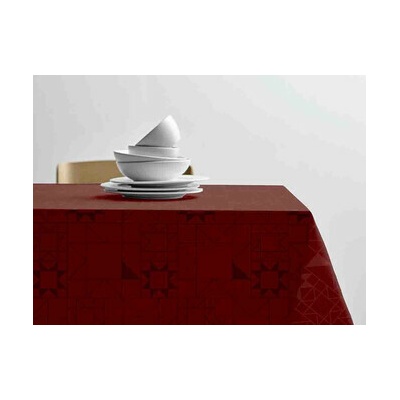 Södahl Kuchyňský ubrus Star Damask Red 140x370 cm